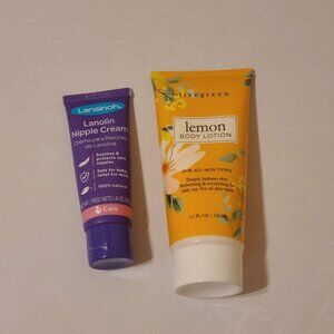 2pc Lansinoh Lanolin Nipple Cream & Livegreen Lemon Body Lotion